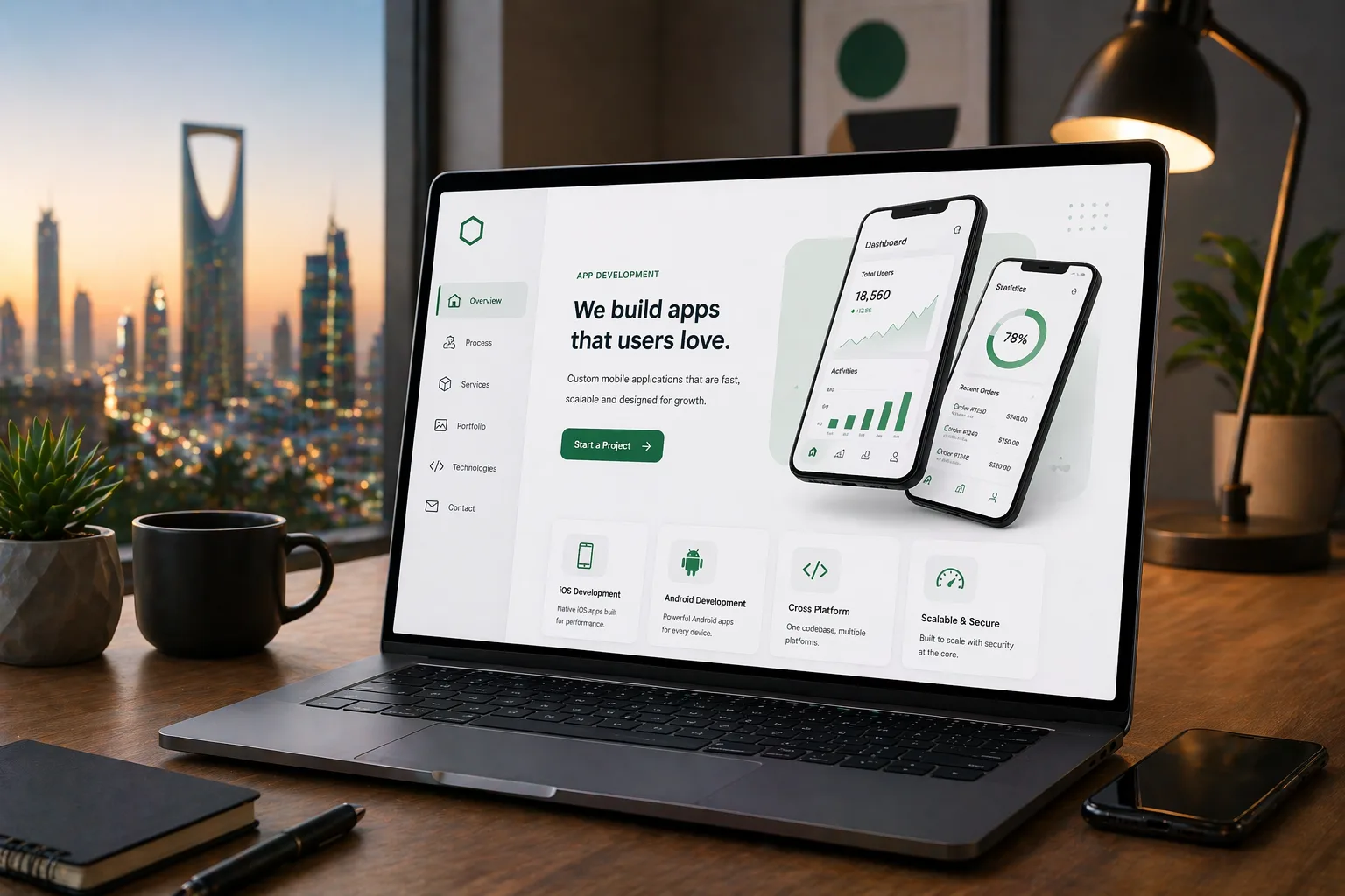 تطوير تطبيقات الجوال
